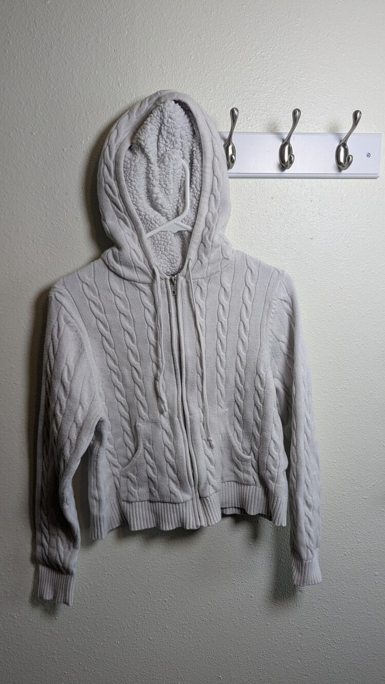 Orange Kiss Women's Knit Zip Sweater Size XL